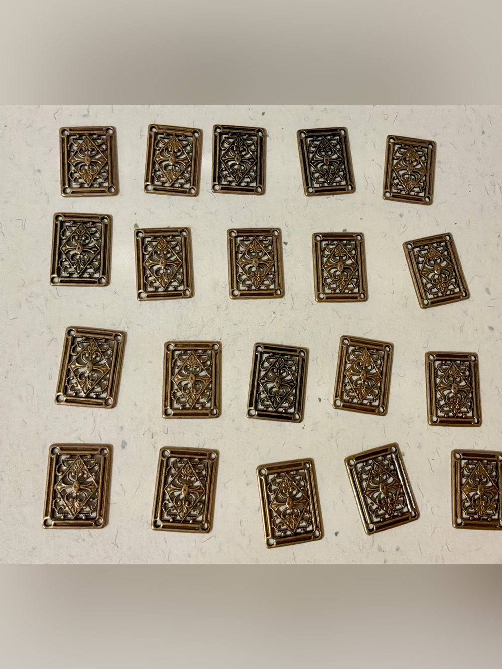 20 Vintage filigree stampings